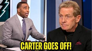Cris Carter EXPOSES Wild Skip Bayless FIGHT Threat LIVE! “I’LL PUNCH YOU!” 👀