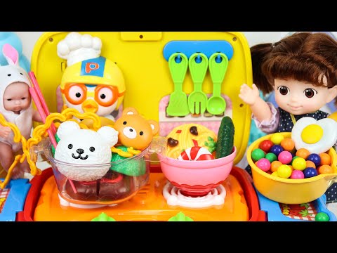 Baby doll food cart cooking kitchen toys 콩순이 요리놀이 주방놀이 카트 푸드카 장난감