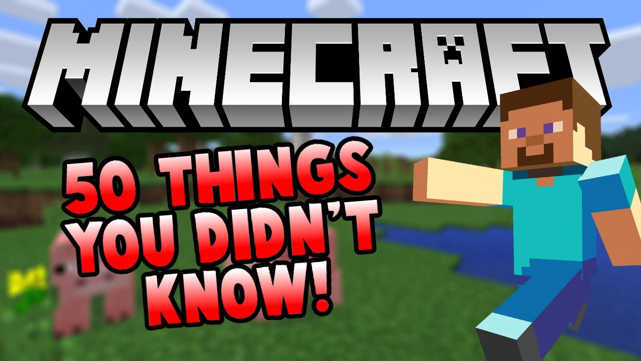 50 Things You Didnt Know About Minecraft Youtube