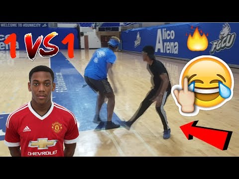 1v1 against ANTHONY MARTIAL! Manchester United Striker! I tried to BREAK HIS ANKLES!!!😂🙈