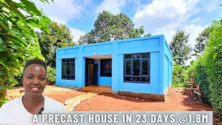 HOW THIS KENYAN LADY BUILT HER HOME IN 23DAYS  Using PRECAST PANELS \/\/ ksh.1,850,000 ($11k) Only!!