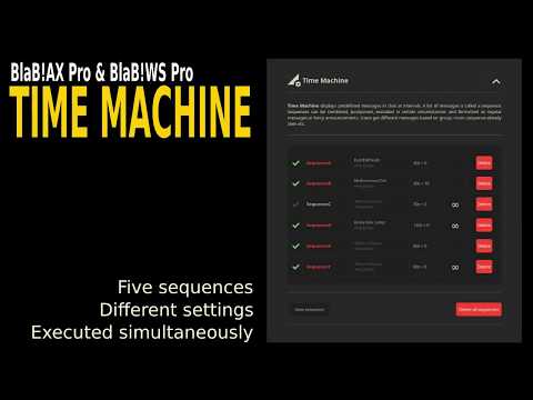 BlaB! Chat - Time Machine
