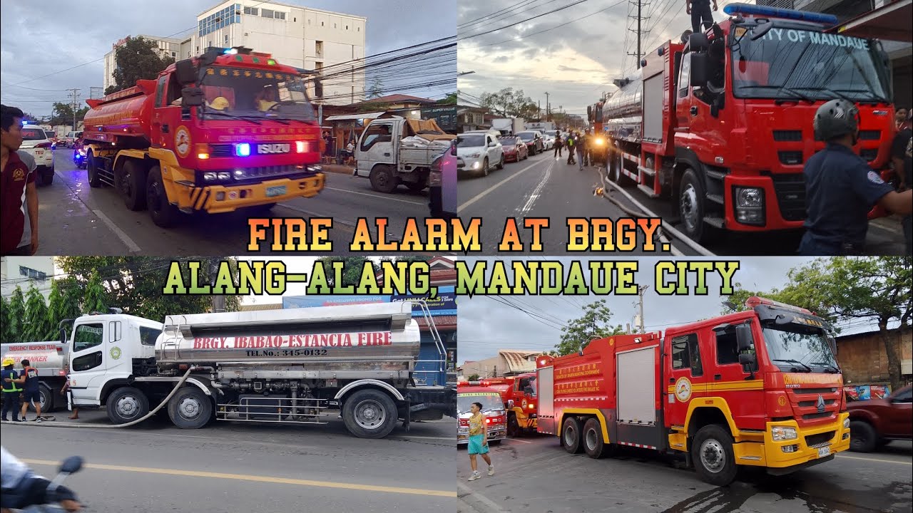 Emergency Vehicles responding to a Fire Alarm in Mandaue City
