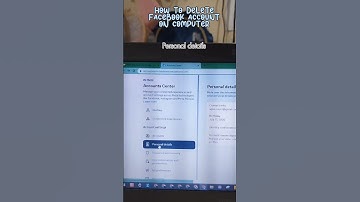 delete facebook account on computer