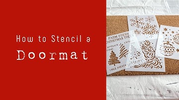 How to Stencil a Doormat