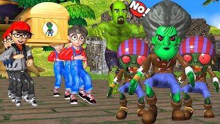 Scary teacher 3D Miss T Transform Zombie Troll Nick and Tani with Scary Neighbor Mods Hulk Rescue