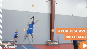 HYBRID SERVE WITH MAT- FLOATER ONTO TOPSPIN SERVE