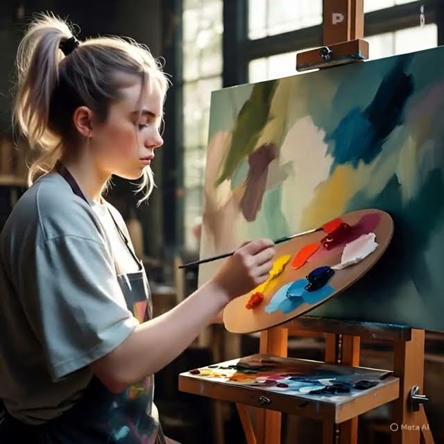 billie elish painting #ai #art