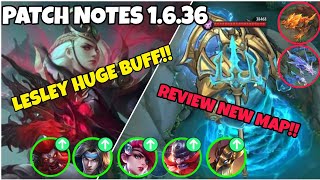 Patch Notes 1636 Lesley Buff Franco Buff Badang Buff Kaja Buff  New Map Sanctum Island Mlbb