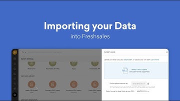 Importing your data into Freshsales