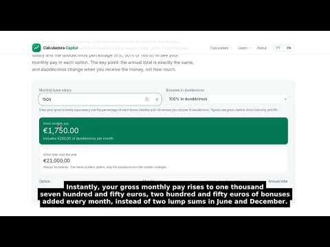 Duodécimos Calculator