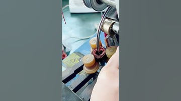 cool machine for making copper coils on dynamos #shorts