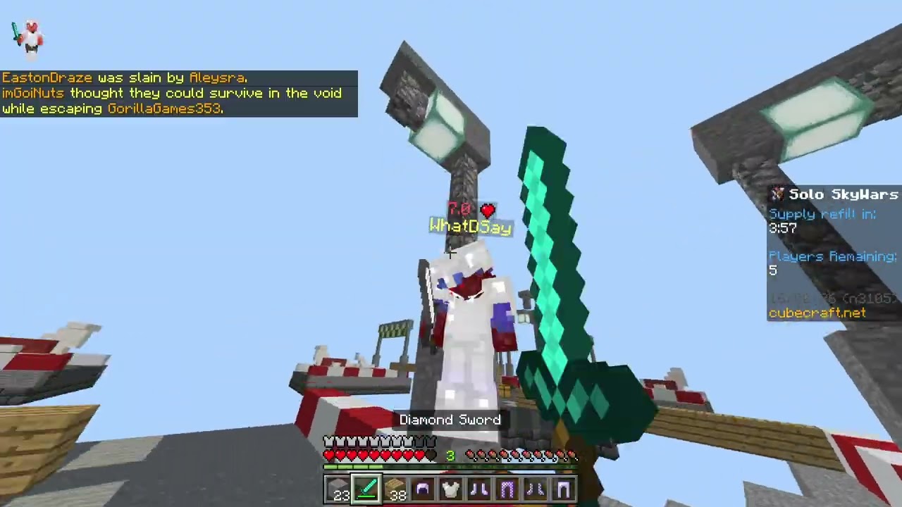 Cubecraft Skywars Solo! #1