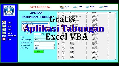 Aplikasi Tabungan Excel VBA Gratis