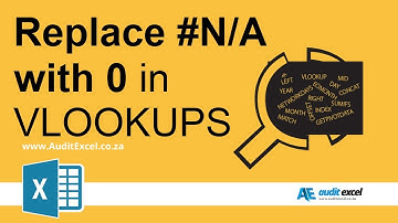 How to replace NA with 0 in Excel