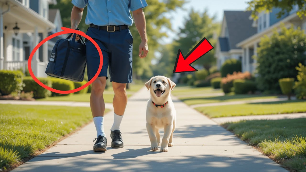 A puppy Followed Mailman For weeks —Then The Truth Came Out And Left Neighbors SPEECHLESS