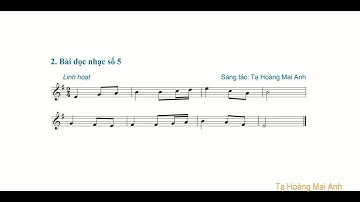 SGK Âm nhạc 10 Cánh diều – Chủ đề 5: Bài đọc nhạc số 5 (phần đệm)