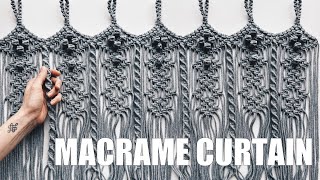 DIY: NEW pattern Macramé curtain / Tutorial Macrame Curtain