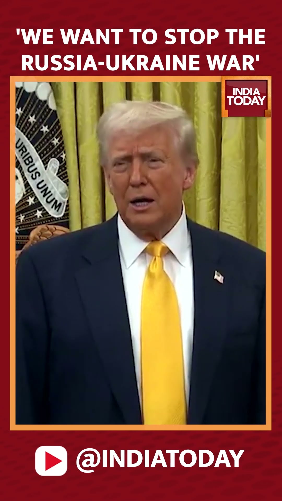 Trump Reiterates On Stopping Russia-Ukraine War | Trump On Russia And Ukraine Conflict | #shorts