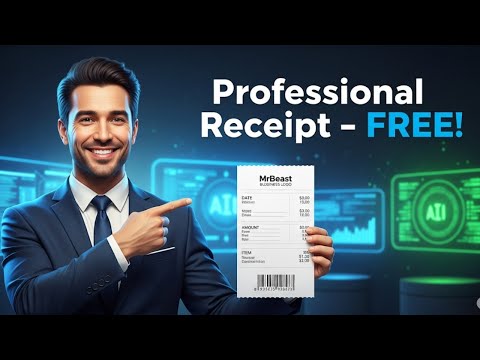How To Create A Receipt Using AI For Free