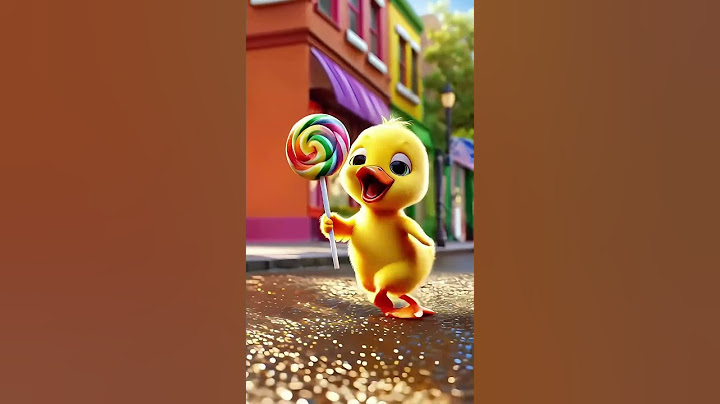 The Little Yellow Duck Was So Happy To Buy A Lollipop#cartoon #duckstory #funny