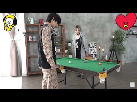 【BTS日本語字幕】ジミンちゃんとテテのビリヤード【[BANGTAN BOMB] Jimin vs V Pool Game】