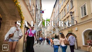 Salzburg Austria Street Walk 🇦🇹 | Walking Tour in 4K