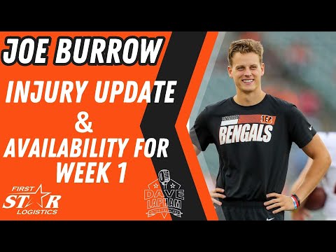 Cincinnati bengals dave lapham gives his update and availability on joe burrow for week 1