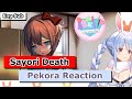 Pekora reaction of Sayori death 【DDLC】 【Hololive/Eng Sub】