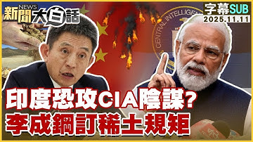 【SUB】印度恐攻CIA陰謀？李成鋼訂稀土規矩【#金臨天下 X #新聞大白話】20251111 #字幕版 #印度 #川普 #CIA #稀土