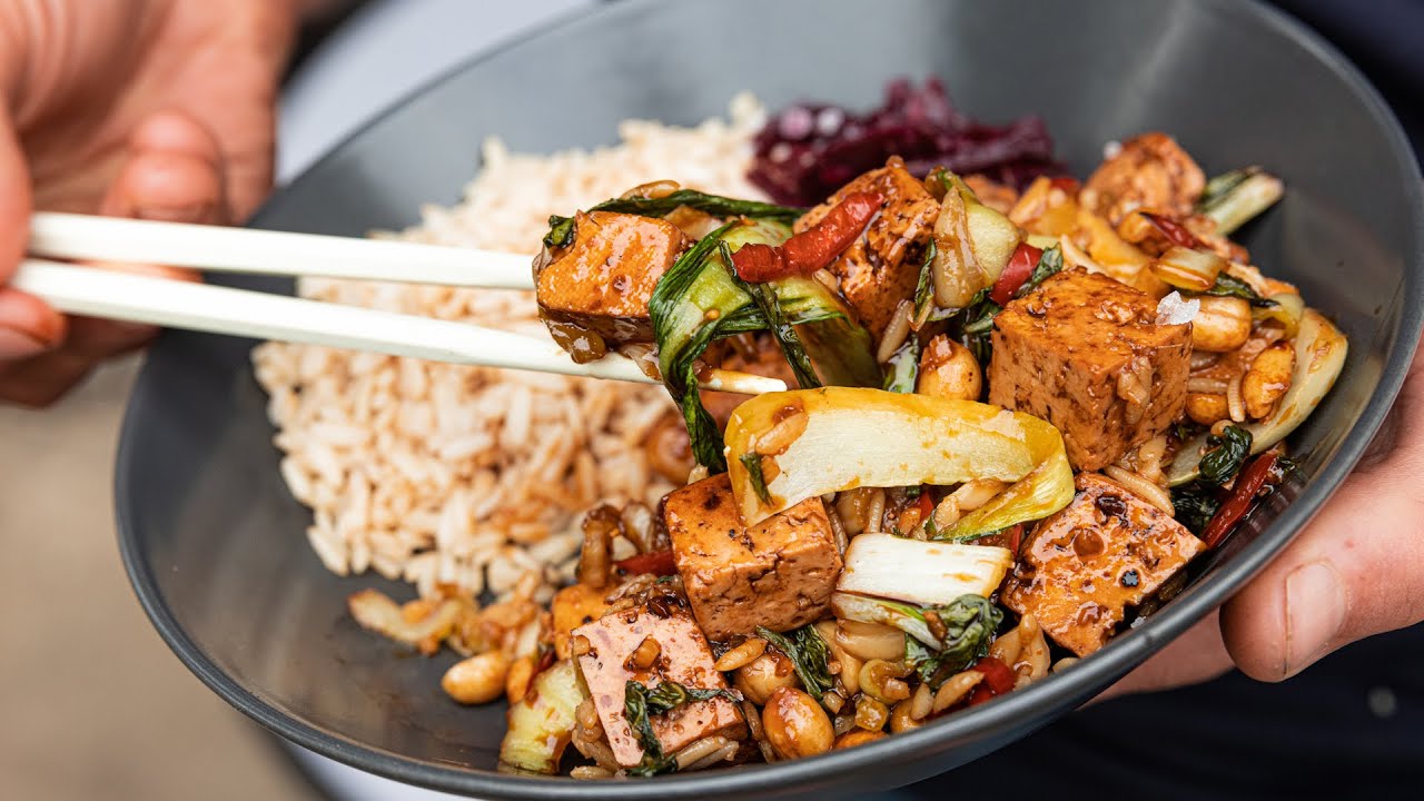 VEGAN KUNG PAO TOFU in 5 MINUTES