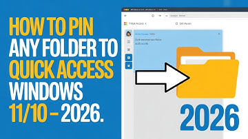 How to Pin Any Folder to Quick Access in Windows 11/10 (Fast & Easy Guide) – 2026