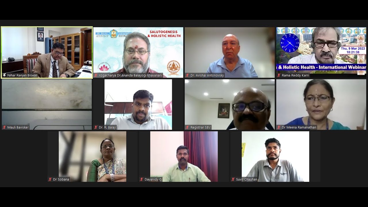 Salutogenesis & Holistic Health: An International Webinar Series-Day1