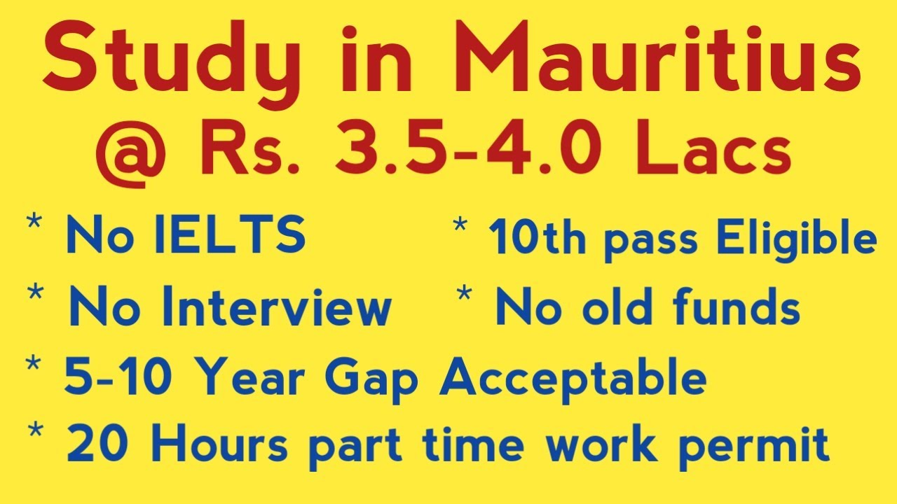 Study in Mauritius l Mauritius Study visa l Benefits of Study in