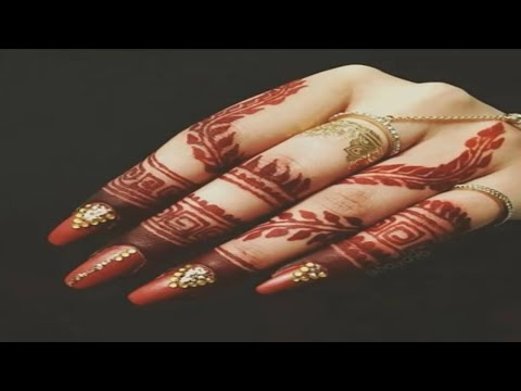 Super Cute 100+ Finger Mehndi Designs // Easy Finger Henna Mehndi Design
