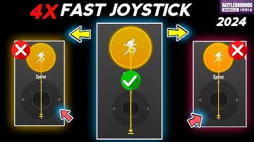 New joystick trick for 4x Fast movement l How to make Reverse BGMI Joystick ll Bgmi joystick Reverse