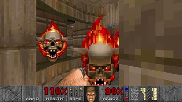 Doom + Doom II: No Rest For the Living - Level 01: The Earth Base (100%)