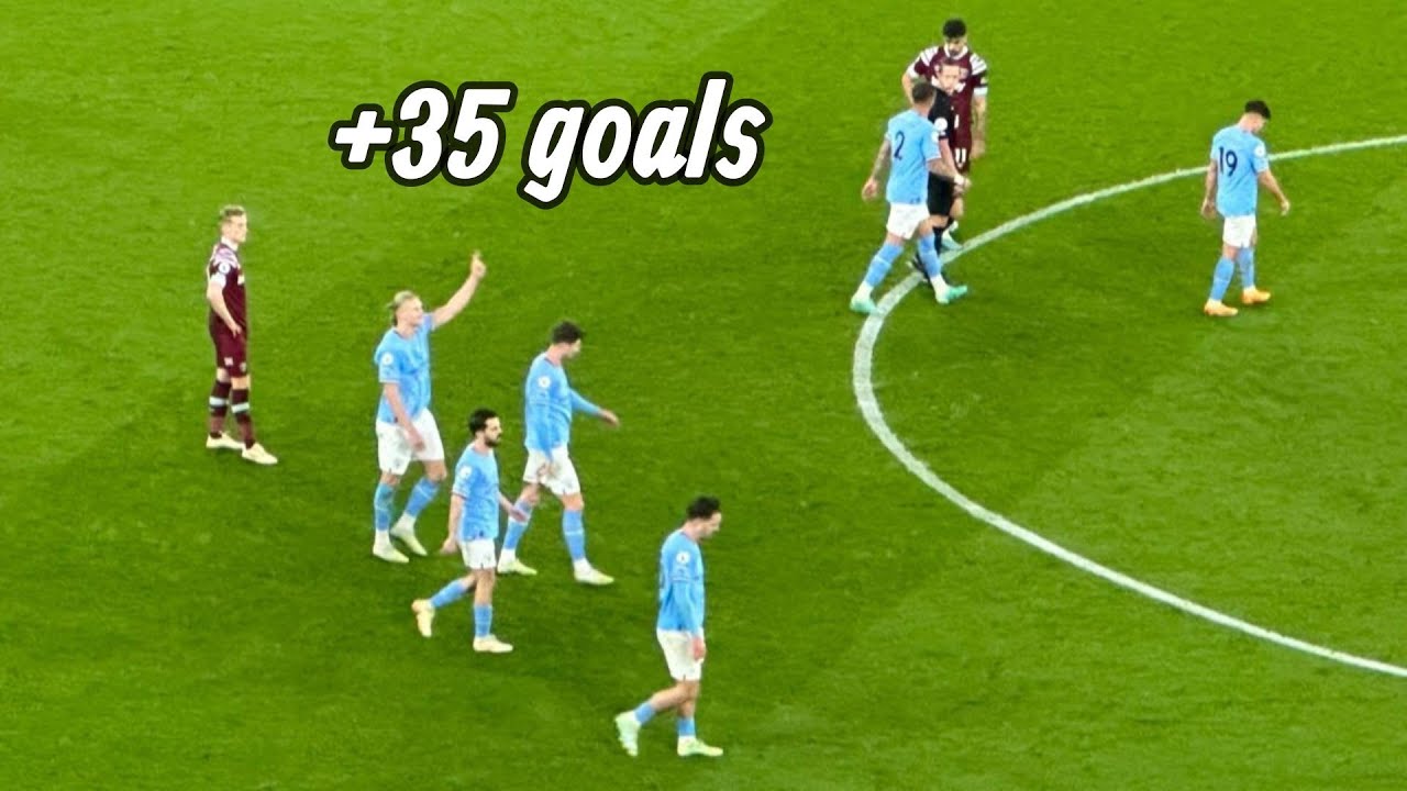 Haaland goal vs West Ham breaking Premier League record YouTube