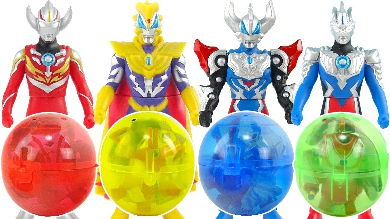 奧特曼發光扭蛋奇趣蛋  ultraman surprise eggs Cashapon超人力霸王扭蛋