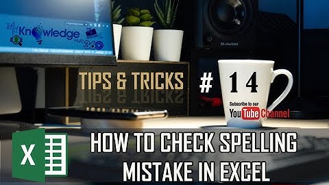 How to Check Spelling Mistake in Excel | How to Highlight Misspelled word in Excel | Spell Check