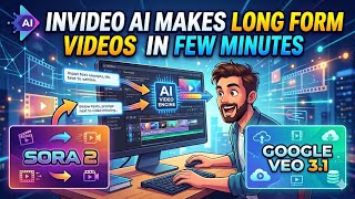 Invideo Ai - Makes Long Form Videos in Few Minutes (Sora 2 and Veo 3.1 included) 