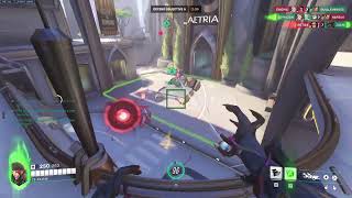 モイラの新技２つ。🟣【敵ビームを　階段tankingずらし】と【俺クラスになるとドウームが勝手に落下する：パッシブ】 screenshot 2