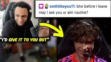 PRX Something JOINED FNS Chat & Asked Him For His AIM Routine😂