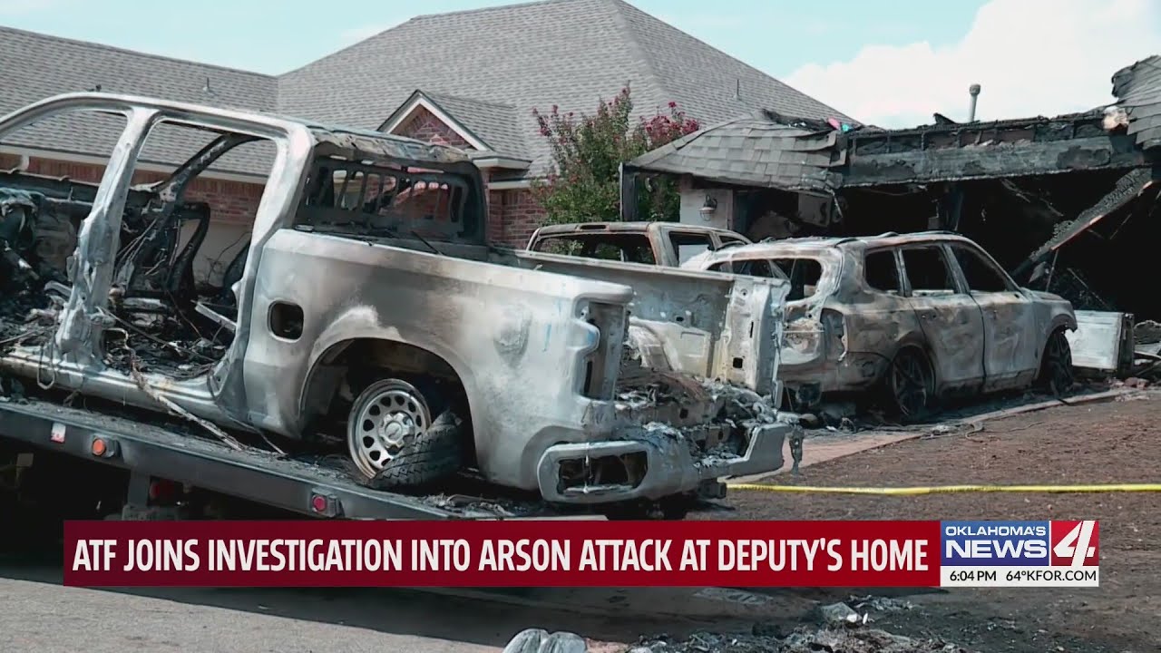 ATF joins investigation into arson attack at deputy's home - YouTube