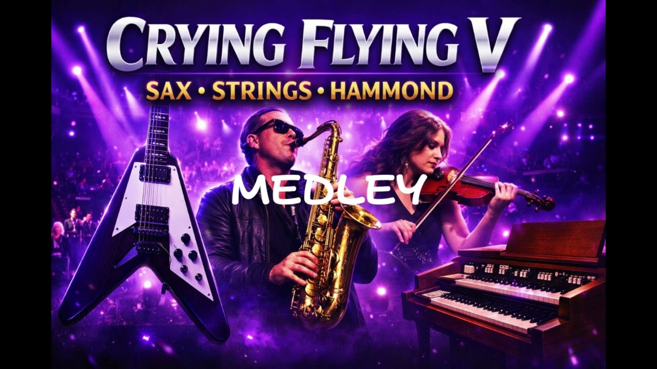 Crying Flying V × Sax × Strings × Hammond Medley (75min)｜泣きのフライングV| Melodic Rock Guitar Instrumental