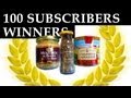 100 Subscribers Giveaway - And the 2 Winners are ...