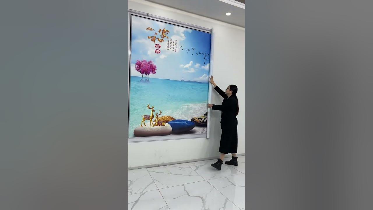 How to Stick Wallpaper , Home decoration with Stick Wallpaper part2581