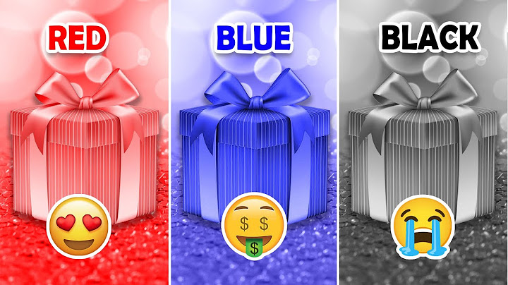 Choose Your Gift...! 🎁 Red, Blue or Black ❤️💙🖤 How Lucky Are You?