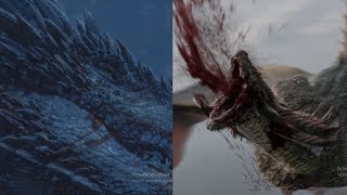 Rhaegal & Viserion Death Scenes | Both Dragons Death Scenes - Game of Thrones (FULL HD) screenshot 3