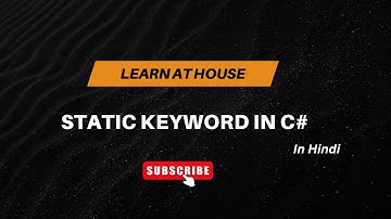 9-Static Keyword in C# Explained with Real-Time Example | C# Tutorial in Hindi